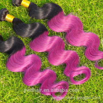 7A Ombre Brazilian Hair Body Wave Two Tone Color Purple Hair Extensions Body Wave Paypal Accept 3 Bundles Free Shipping
